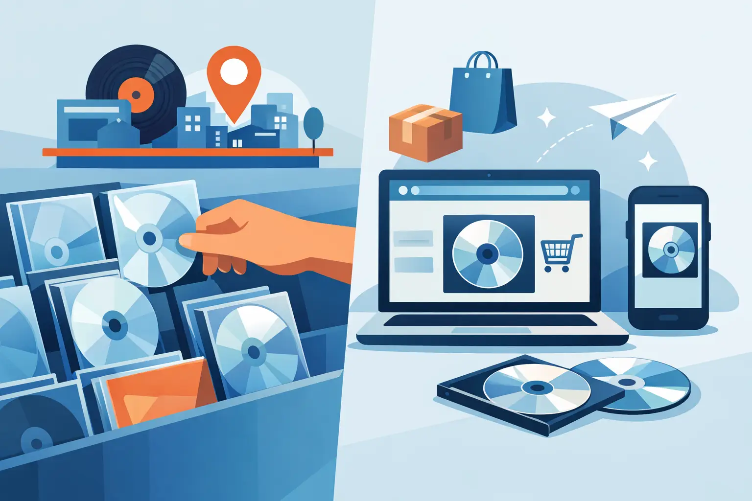 Where to Find Used CDs Near You and Online