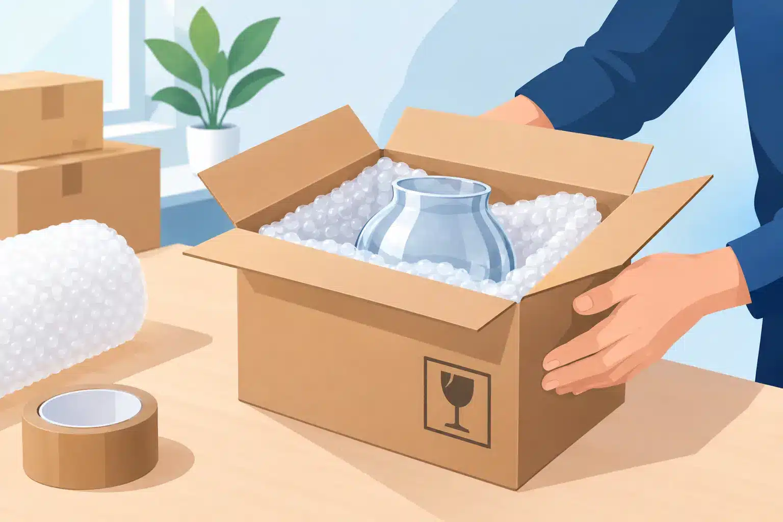A Fragile Package Shipping Example That Works