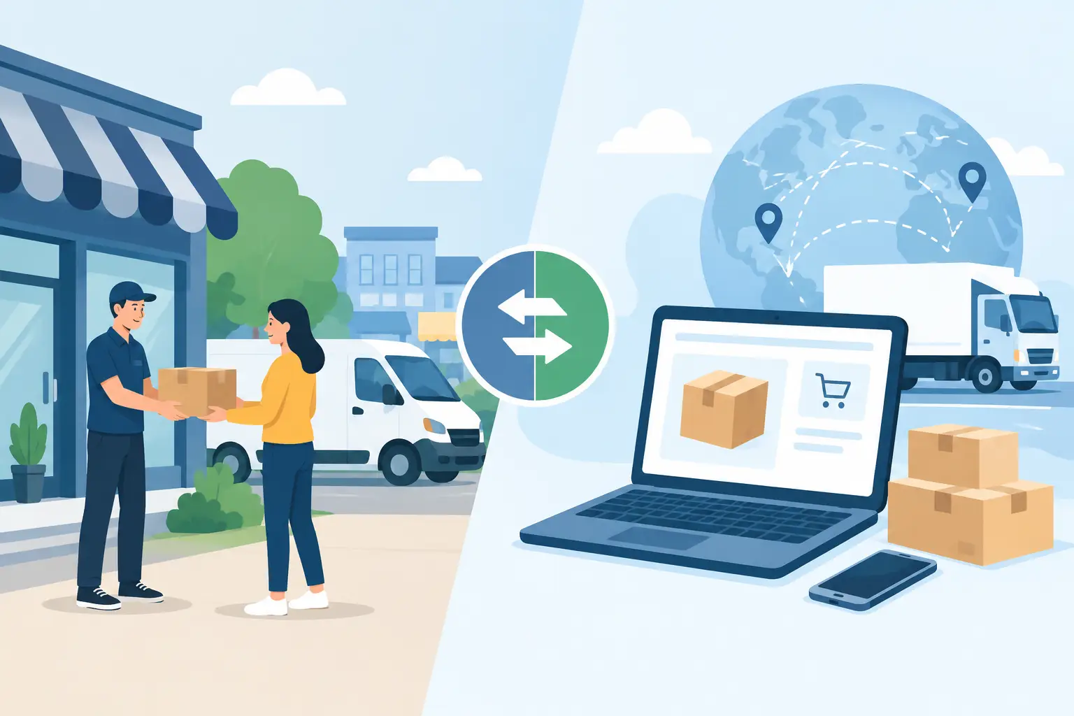 Local Shipping Versus Online Shipping Compared